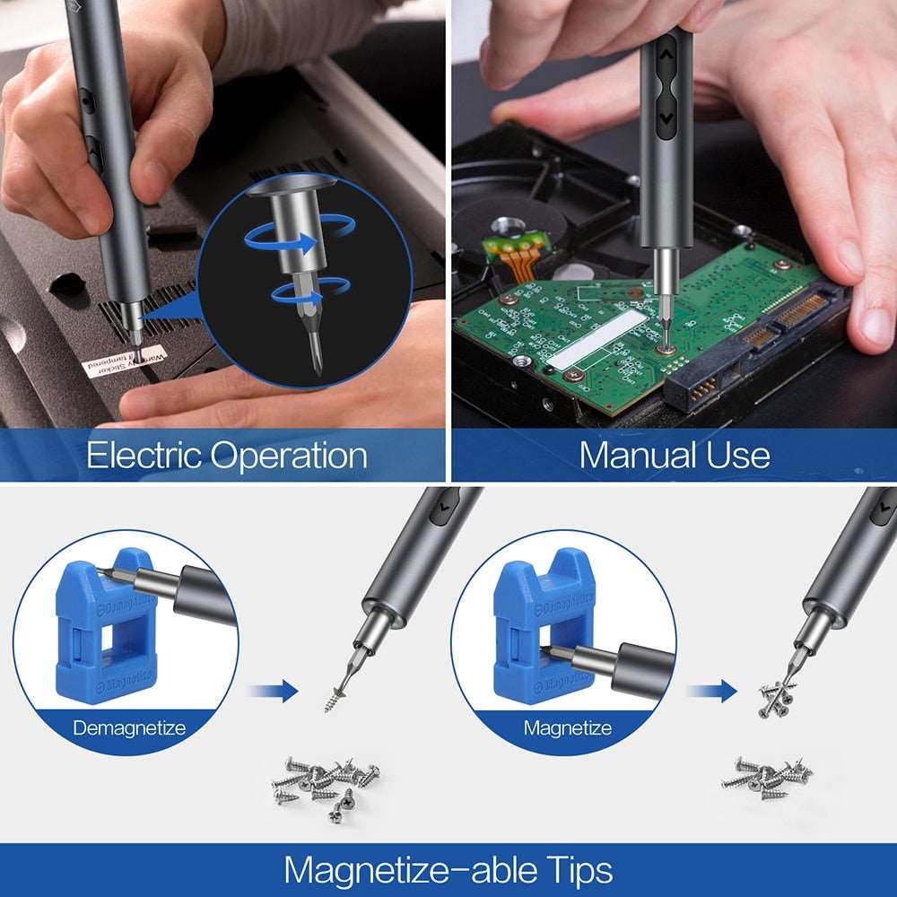 Electric Screwdriver Set Repair Power Tools - Premium  from Shoponeer - Just $46.61! Shop now at Shoponeer