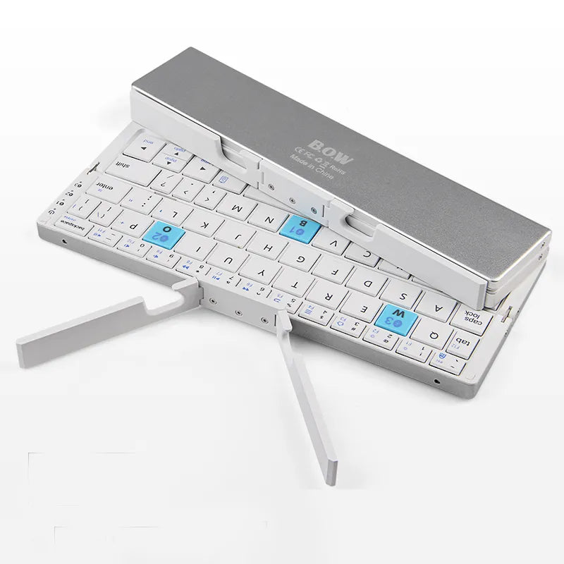 Foldable Bluetooth Wireless Keyboard - Premium  from Shoponeer - Just $75! Shop now at Shoponeer