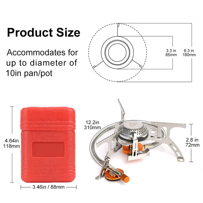 Portable Camping Gas Stove - Premium  from Shoponeer - Just $30.99! Shop now at Shoponeer