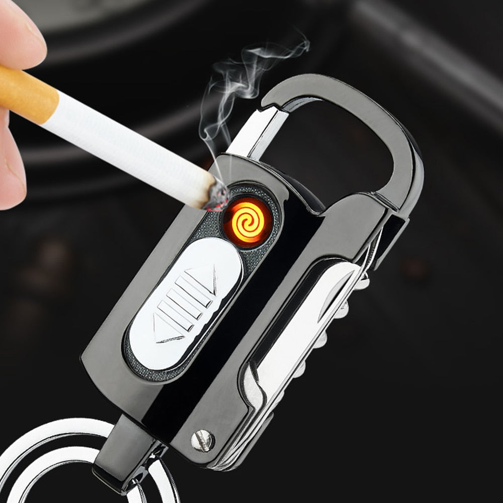 Electronic Multifunctional Metal Windproof Lighter