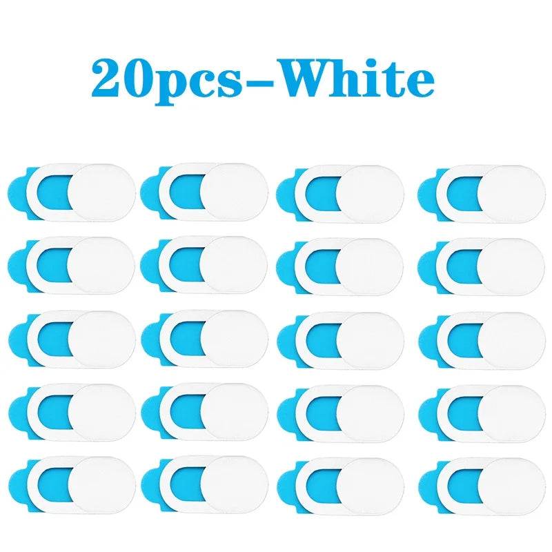 20 white and blue plastic clips on a white background with '20pcs-White' text.