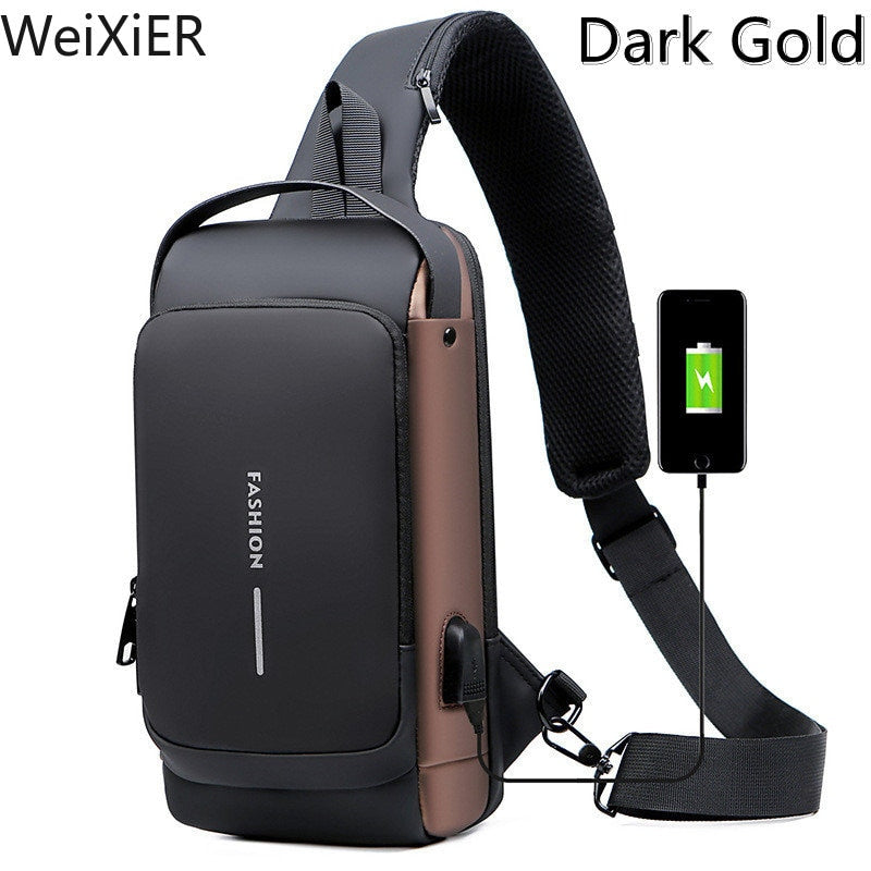 Anti Theft Crossbody Sling Backpack