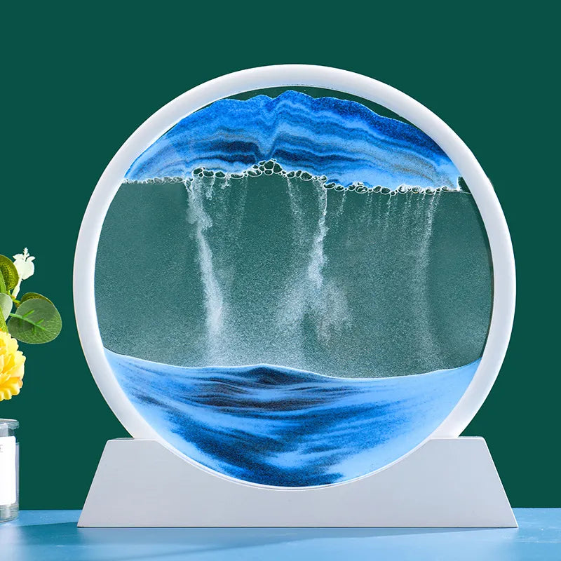 3D Moving Sand Art Hourglass Deep Sea Sandscape - Premium  from Shoponeer - Just $29.99! Shop now at Shoponeer