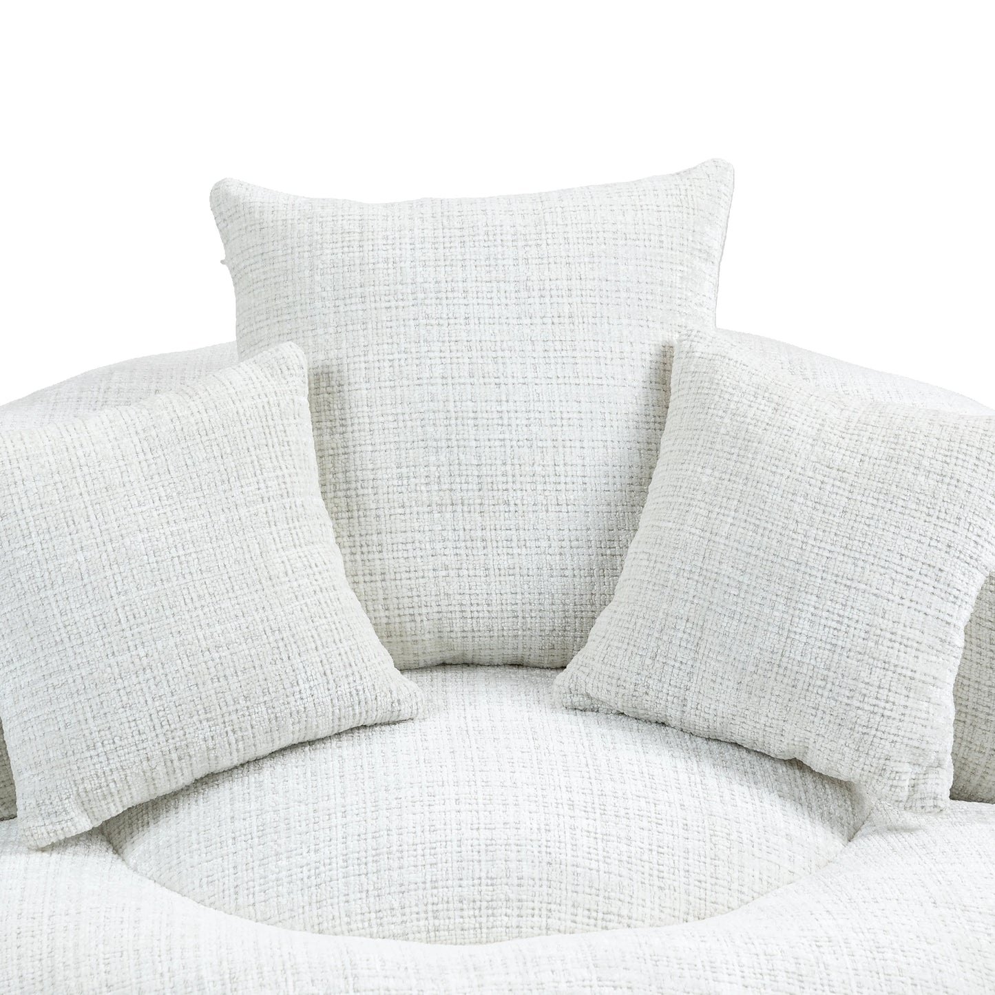 High Back Bean Bag Lounge Chair – Chenille Lazy Sofa with Armrests for Living Room or Bedroom