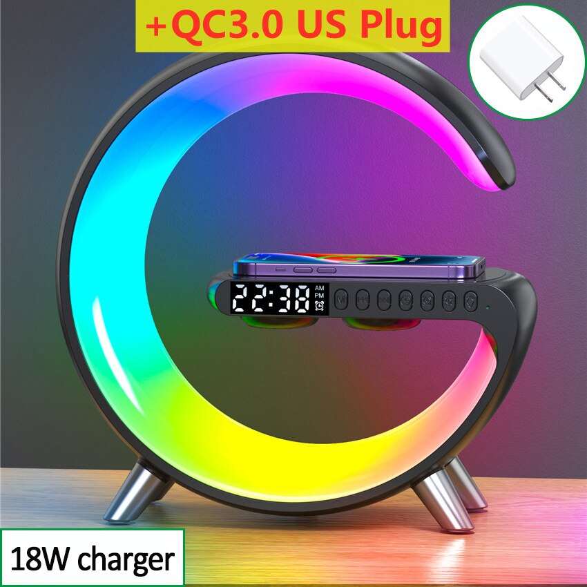 Multifunction Wireless Charger Alarm Clock Lamp - Premium  from Shoponeer - Just $47.99! Shop now at Shoponeer