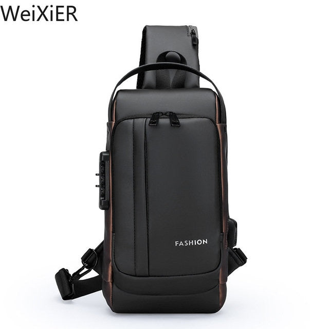 Anti Theft Crossbody Sling Backpack