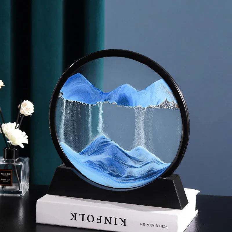 3D Moving Sand Art Hourglass Deep Sea Sandscape - Premium  from Shoponeer - Just $29.99! Shop now at Shoponeer