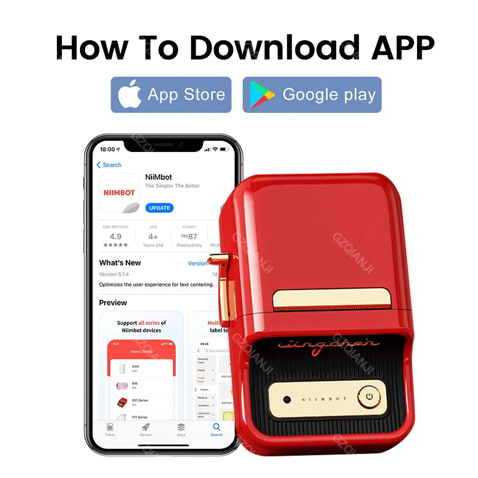 Niimbot Wireless Label Printer - Premium  from Shoponeer - Just $35.99! Shop now at Shoponeer