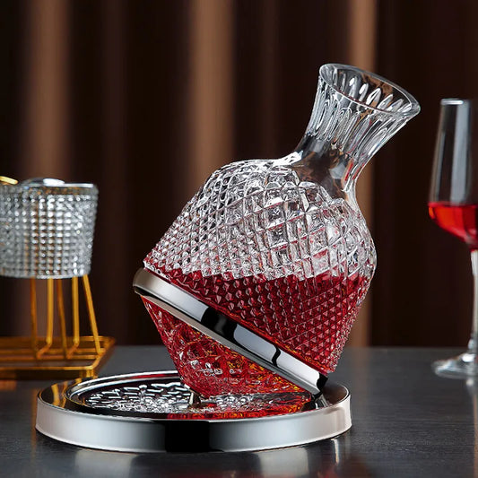 High Grade Spinning Wine Decanter - Premium  from Shoponeer - Just $48.99! Shop now at Shoponeer