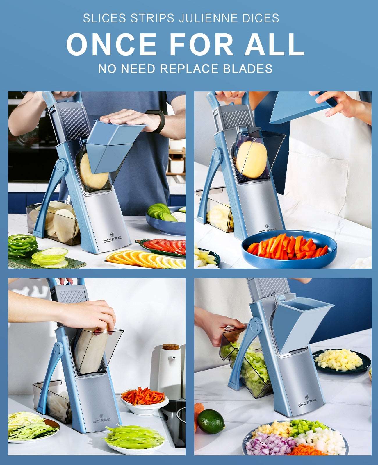 5 in 1 Mandoline Food Slicer - Premium  from Shoponeer - Just $47.99! Shop now at Shoponeer