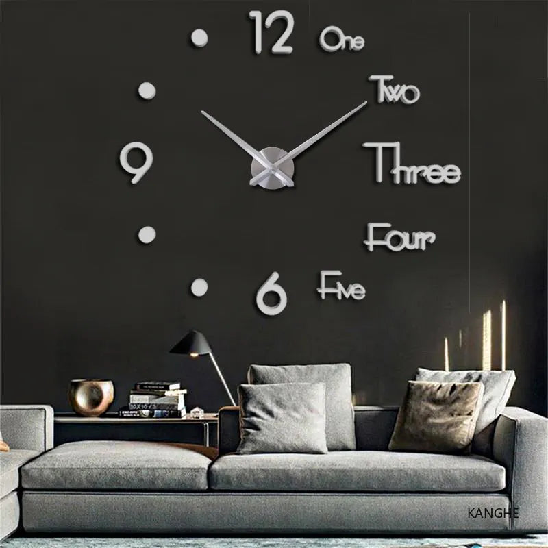 Large 3D DIY Wall Clock - Premium  from Shoponeer - Just $11.36! Shop now at Shoponeer