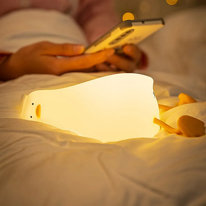 Squishy Silicone Duck Night Lamp - Premium  from Shoponeer - Just $23.99! Shop now at Shoponeer