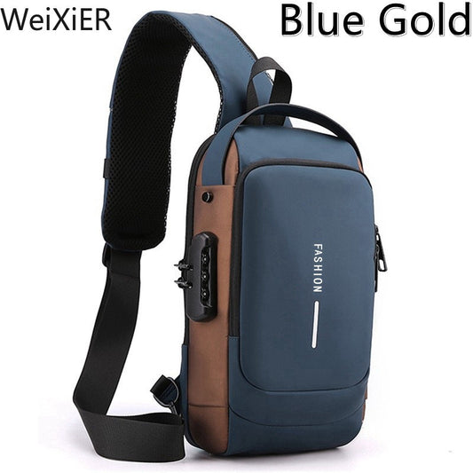 Anti Theft Crossbody Sling Backpack