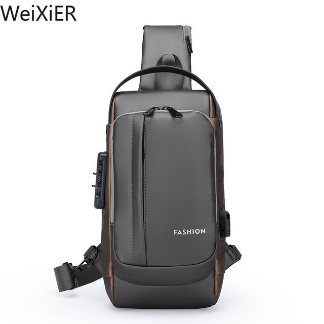 Anti Theft Crossbody Sling Backpack