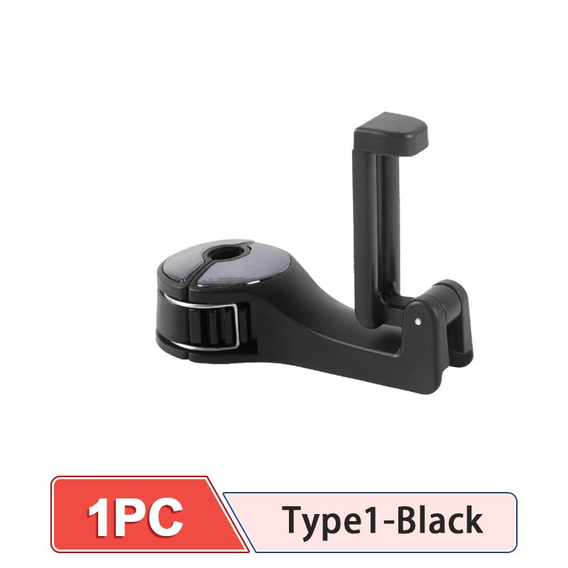 2 in 1 Car Headrest Hook with Phone Holder - Premium  from Shoponeer - Just $10.49! Shop now at Shoponeer