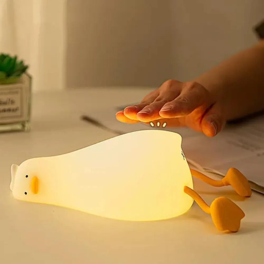 Squishy Silicone Duck Night Lamp - Premium  from Shoponeer - Just $23.99! Shop now at Shoponeer