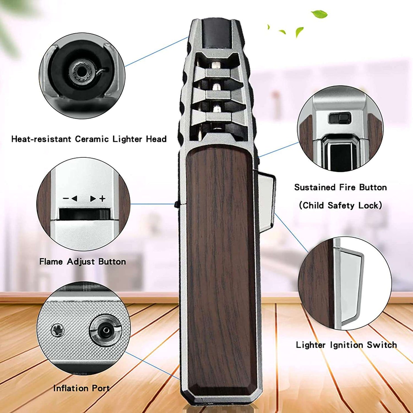 Turbine Torch Jet Flame Lighter - Premium  from Shoponeer - Just $23.99! Shop now at Shoponeer