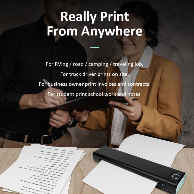 Wireless Portable Thermal Printer - Premium  from Shoponeer - Just $157.99! Shop now at Shoponeer