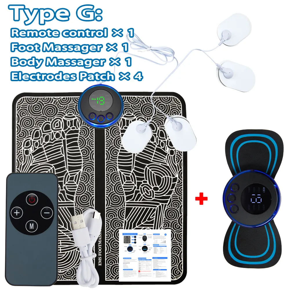 Foldable EMS Foot Massager Mat - Premium  from Shoponeer - Just $19.99! Shop now at Shoponeer