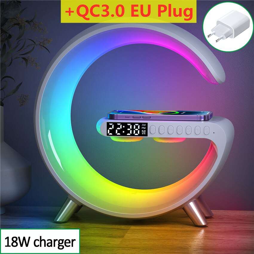 Multifunction Wireless Charger Alarm Clock Lamp - Premium  from Shoponeer - Just $47.99! Shop now at Shoponeer