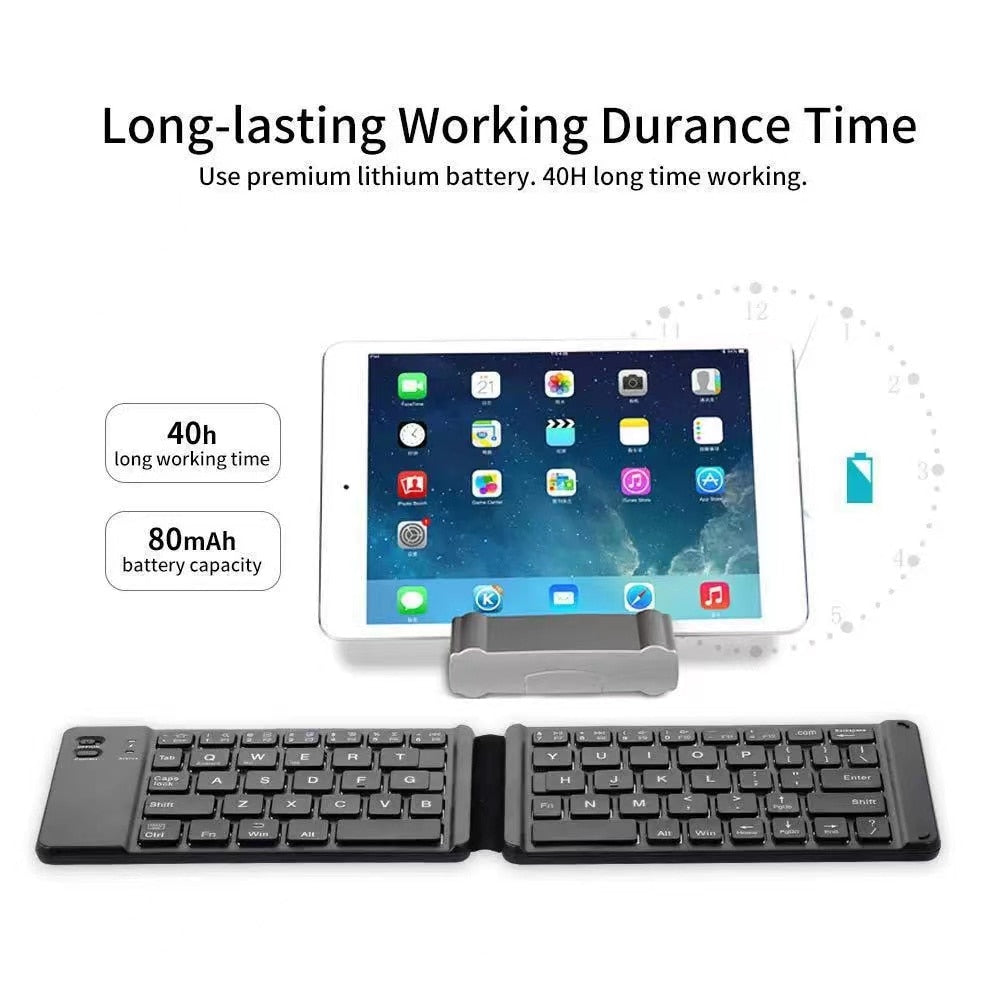 Multi-function Wireless Folding Keyboard - Premium keyboard from Shoponeer - Just $24.34! Shop now at Shoponeer