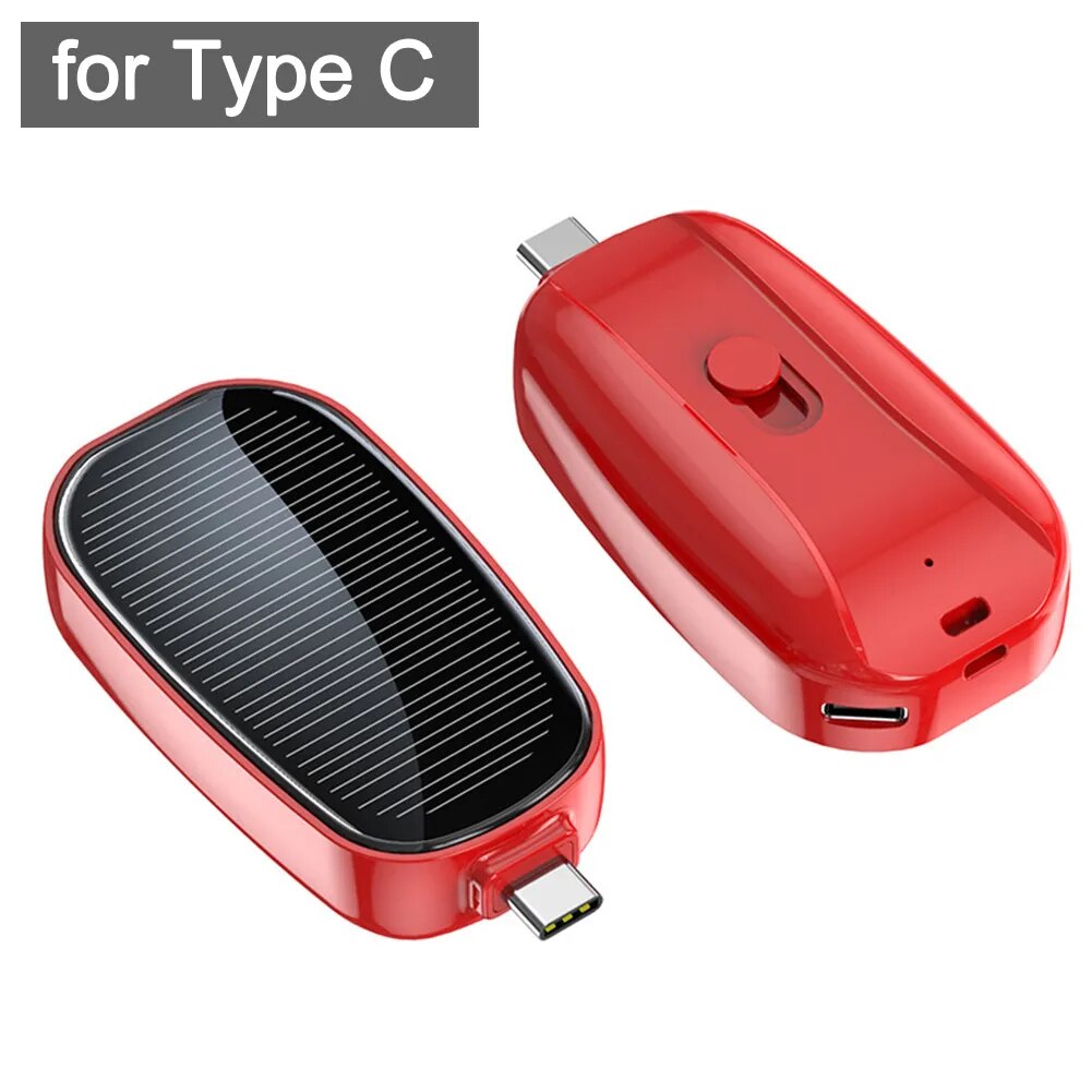 Portable Solar Power Bank Charger Keychain - Premium  from Shoponeer - Just $25.99! Shop now at Shoponeer