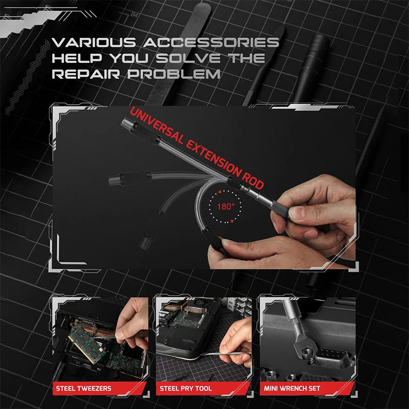 128-in-1 Precision Screwdriver Set – Magnetic Bit Kit for Electronics and Repair