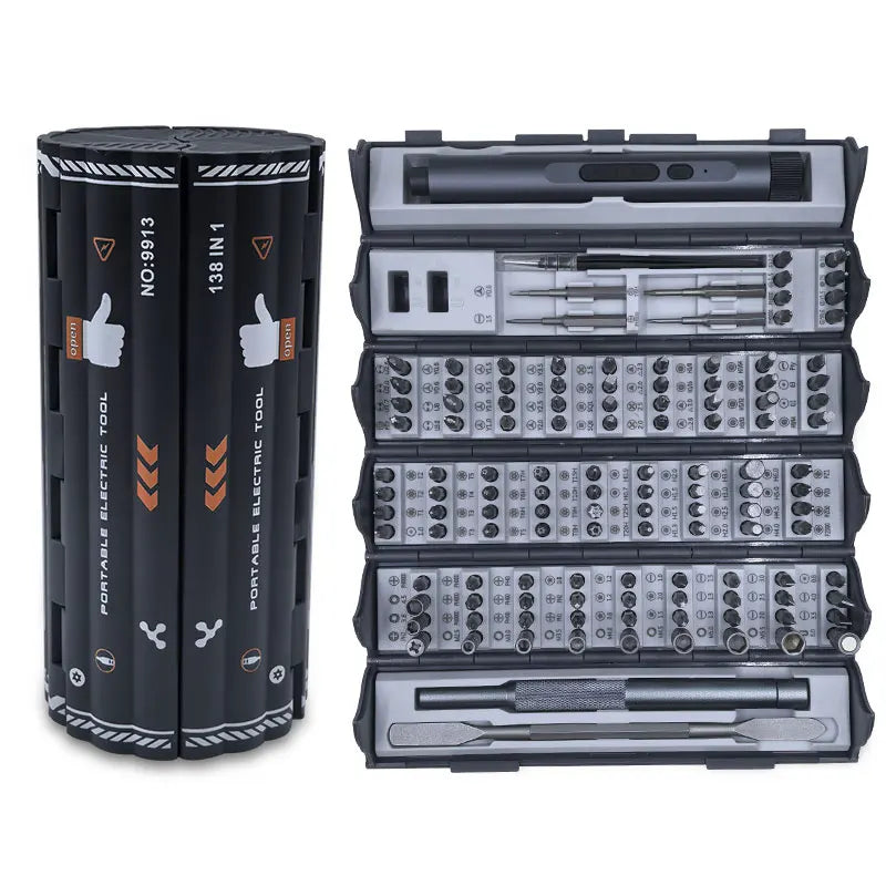 128-in-1 Precision Screwdriver Set – Magnetic Bit Kit for Electronics and Repair