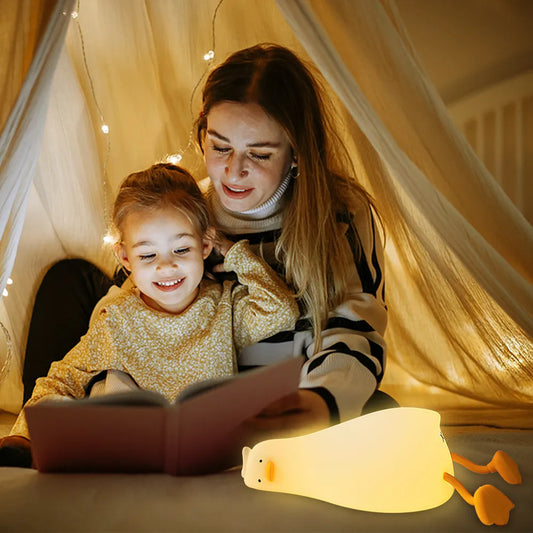 Squishy Silicone Duck Night Lamp - Premium  from Shoponeer - Just $23.99! Shop now at Shoponeer