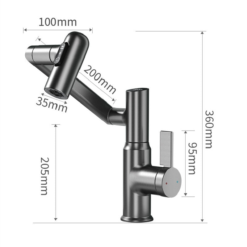 Digital Display LED 360 Rotation Faucet - Premium  from Shoponeer - Just $96.99! Shop now at Shoponeer