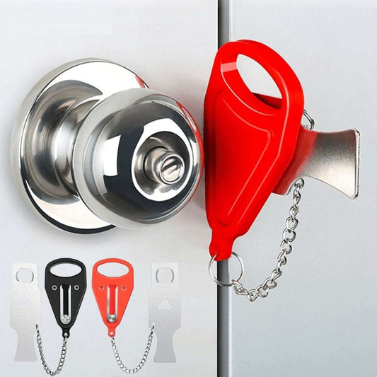 Anti Theft Portable Door Lock - Premium  from Shoponeer - Just $14.99! Shop now at Shoponeer