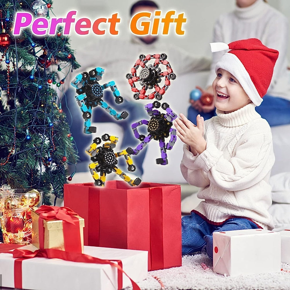 4PCS Transformable Fidget Spinners - Premium  from Shoponeer - Just $13.99! Shop now at Shoponeer