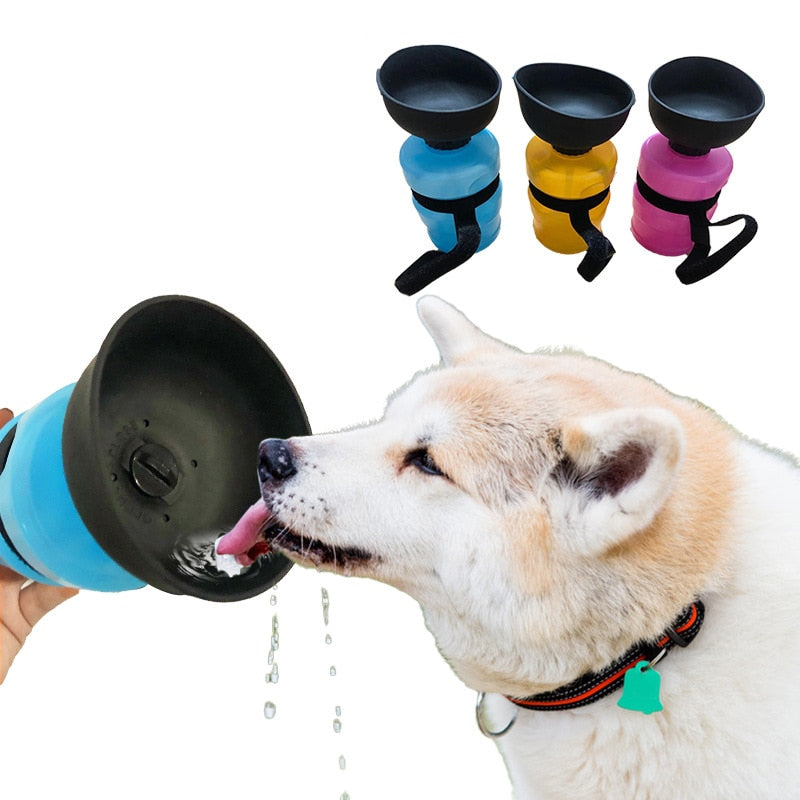 2-in-1 Foldable Bowl Portable Dog Water Bottle