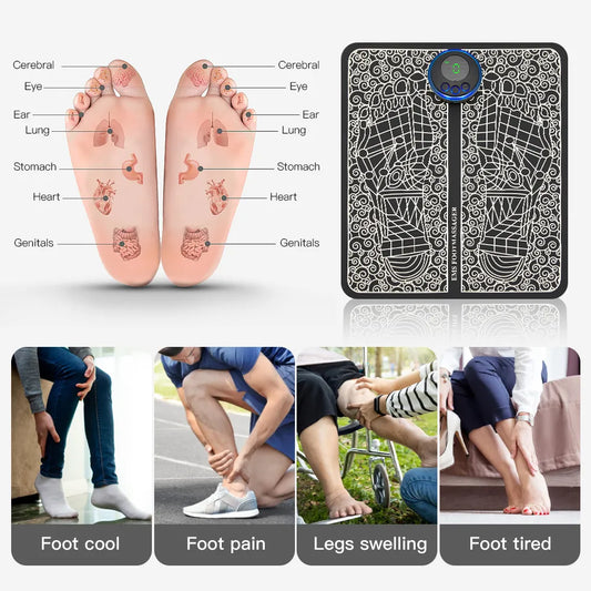 Foldable EMS Foot Massager Mat - Premium  from Shoponeer - Just $19.99! Shop now at Shoponeer