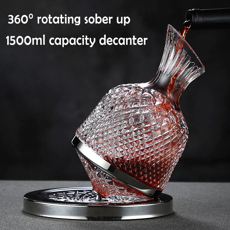 High Grade Spinning Wine Decanter - Premium  from Shoponeer - Just $48.99! Shop now at Shoponeer