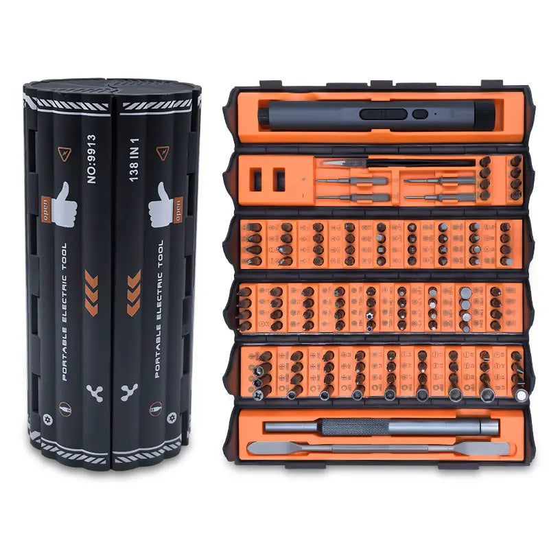 128-in-1 Precision Screwdriver Set – Magnetic Bit Kit for Electronics and Repair