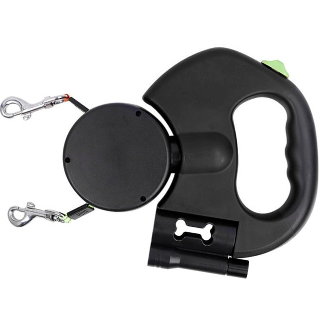 Automatic Dual Retractable Dog Leash - Premium  from Shoponeer - Just $44.80! Shop now at Shoponeer