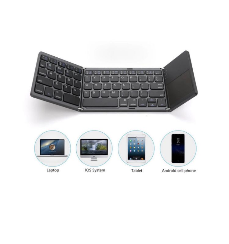 Multi-function Wireless Folding Keyboard - Premium  from Shoponeer - Just $24.34! Shop now at Shoponeer